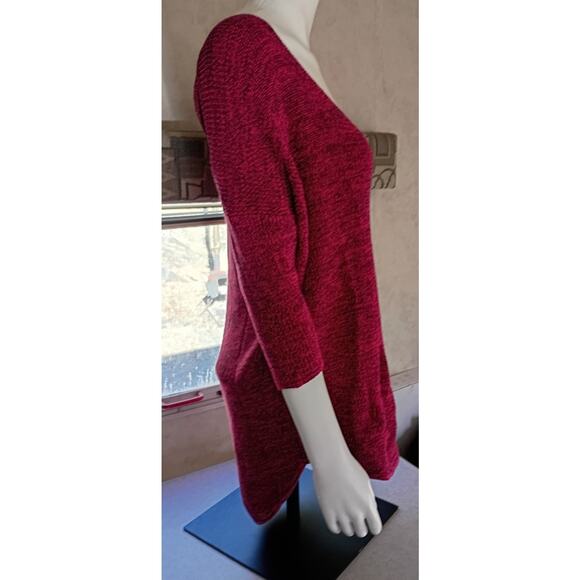 Express Oversized Slouchy Cotton Top M High Low Hem 31in Back Soft Minimalist - Picture 9 of 12